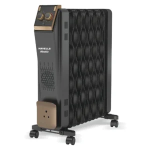 Hestio 11 Wave Fins Oil Filled Room Heater 2900 W Black Havells