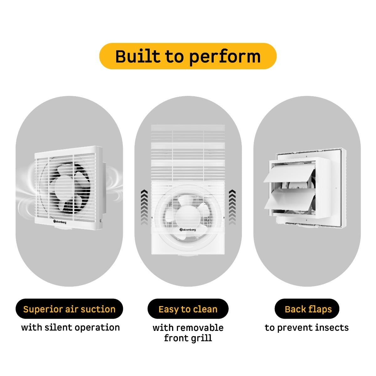 Efficio Exhaust Fan 150mm(6) White Atomberg - Image 2