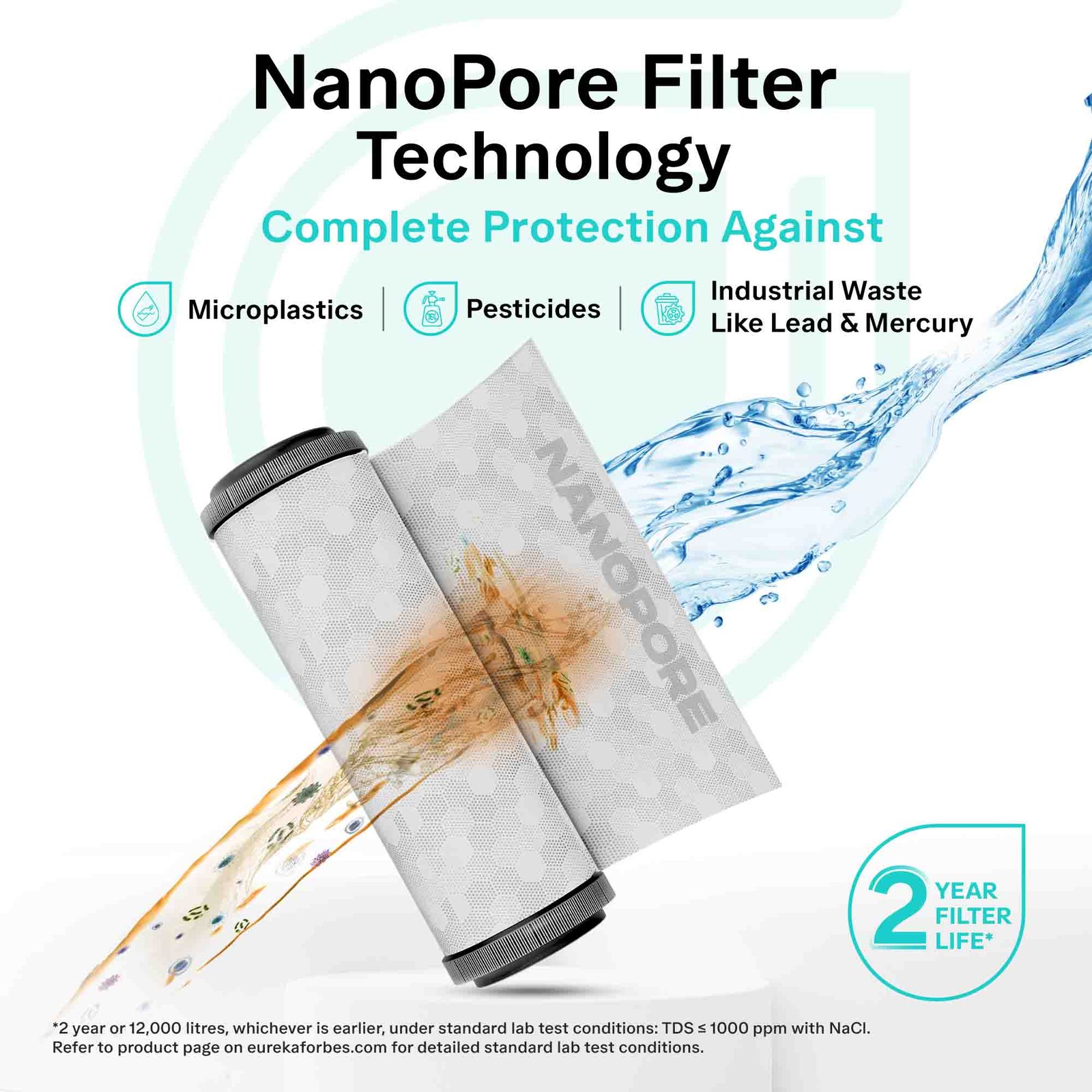 Aquaguard Sure Champ RO+UV 2X Water Purifier | 2 Year Filter Life | With Mega Sediment Filter - Image 2