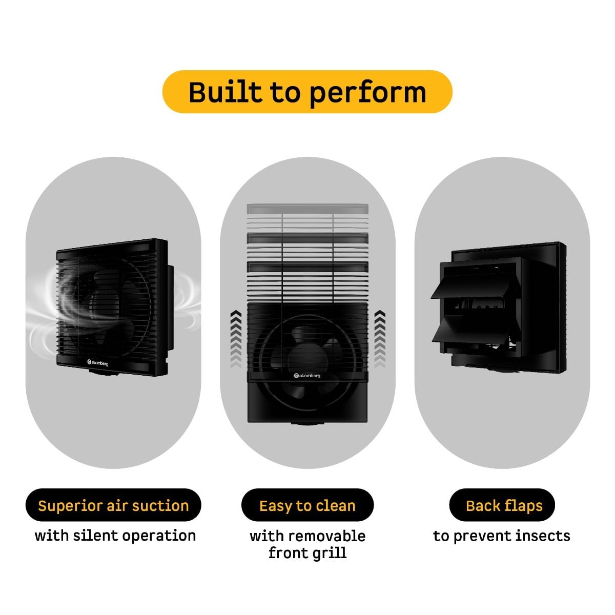 Efficio Exhaust Fan150mm(6) Black Atomberg - Image 2