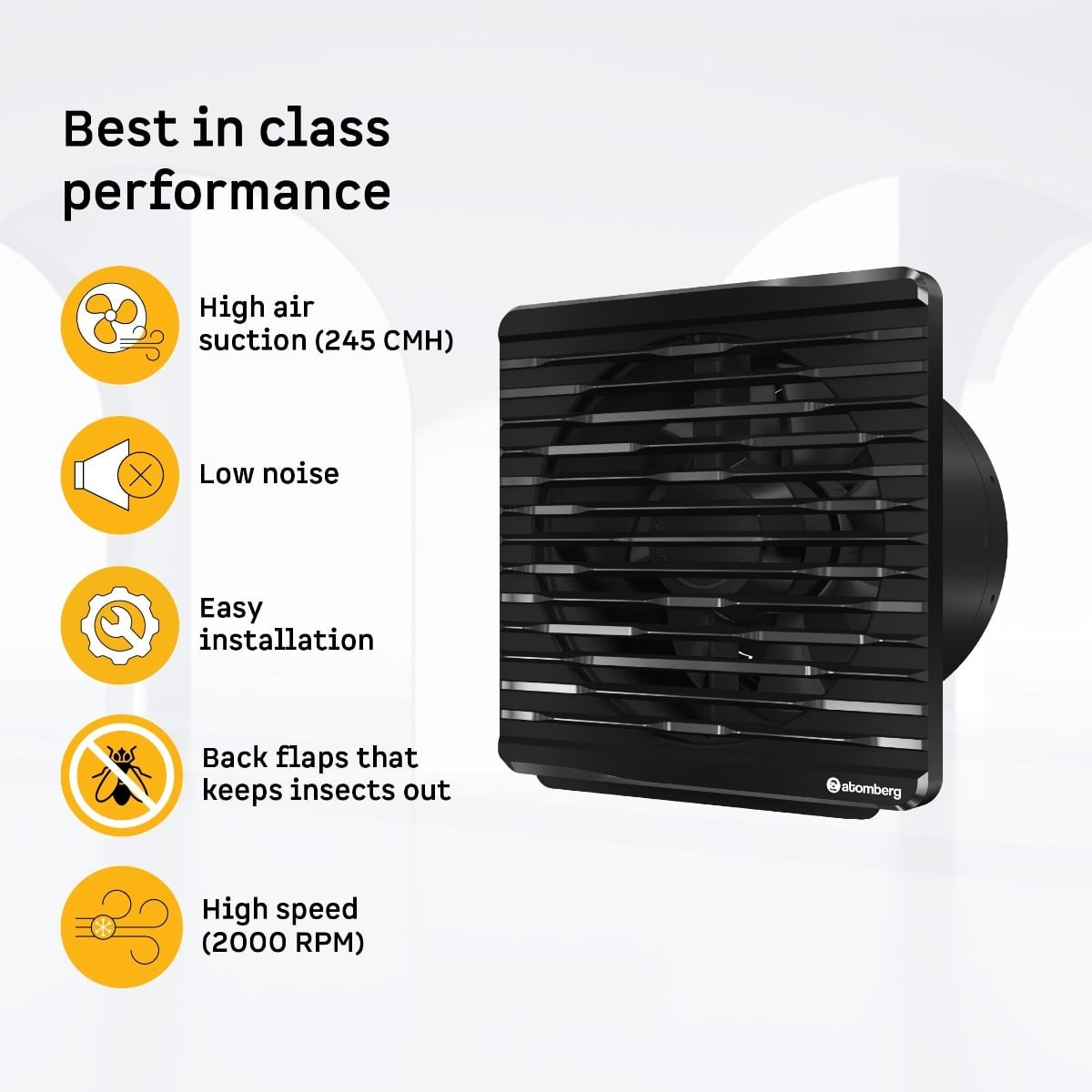 Efficio Orb Exhaust Fan 150mm(6) Atomberg - Image 4