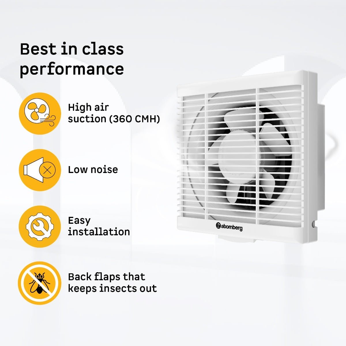 Efficio Exhaust Fan 150mm(6) White Atomberg - Image 4