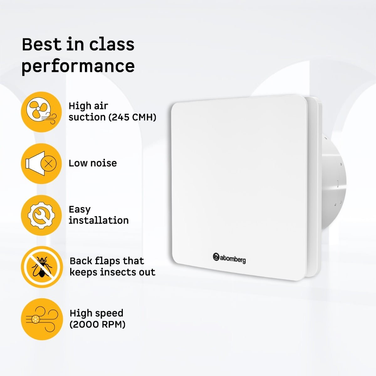 Studio Exhaust Fan 150(6) white Atomberg - Image 4