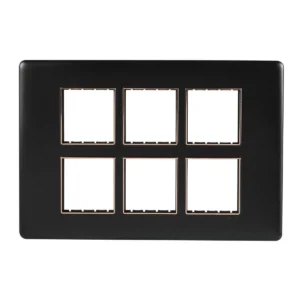 12M Plate Black Rose Gold Bezel Adiva Havells