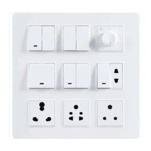 18M Plate White Signia Havells