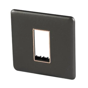 1M plate Grey Rose Gold Bezel Adiva Havells