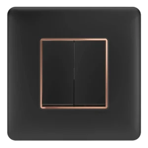 2M Plate Black Rose Gold Bezel Adiva Havells