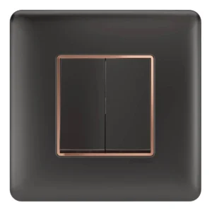 2M Plate Grey Rose Gold Bezel Adiva Havells