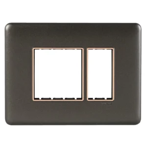 3M Plate Grey Rose Gold Bezel Adiva Havells