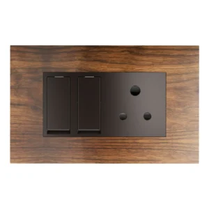 4M Plate Acrylic Walnut Wood Magnus Havells