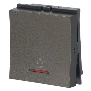 2M Bell Push Adiva Grey Havells