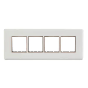 8M (H) Plate White Rose Gold Bezel Adiva Havells