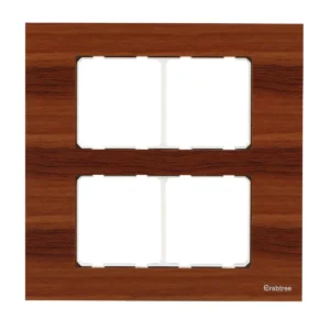 8M (S) Plate Acrylic Walnut Wood Magnus Havells