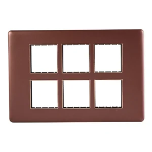 12M Plate Rustic Bronze Rosegold Bezel Adiva Havells