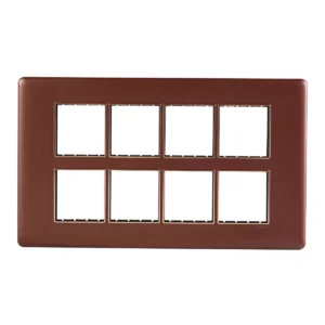 16M Plate Rustic Bronze Rosegold Bezel Adiva Havells