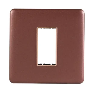 1M Plate Rustic Bronze Rosegold Bezel Adiva Havells