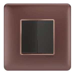 2M Plate Rustic Bronze Rosegold Bezel Adiva Havells