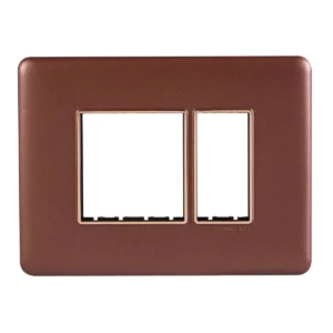 3M Plate Rustic Bronze Rosegold Bezel Adiva Havells