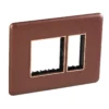 3M PLATE ADIVA RUSTIC BRONZE ROSEGOLD BEZEL 3